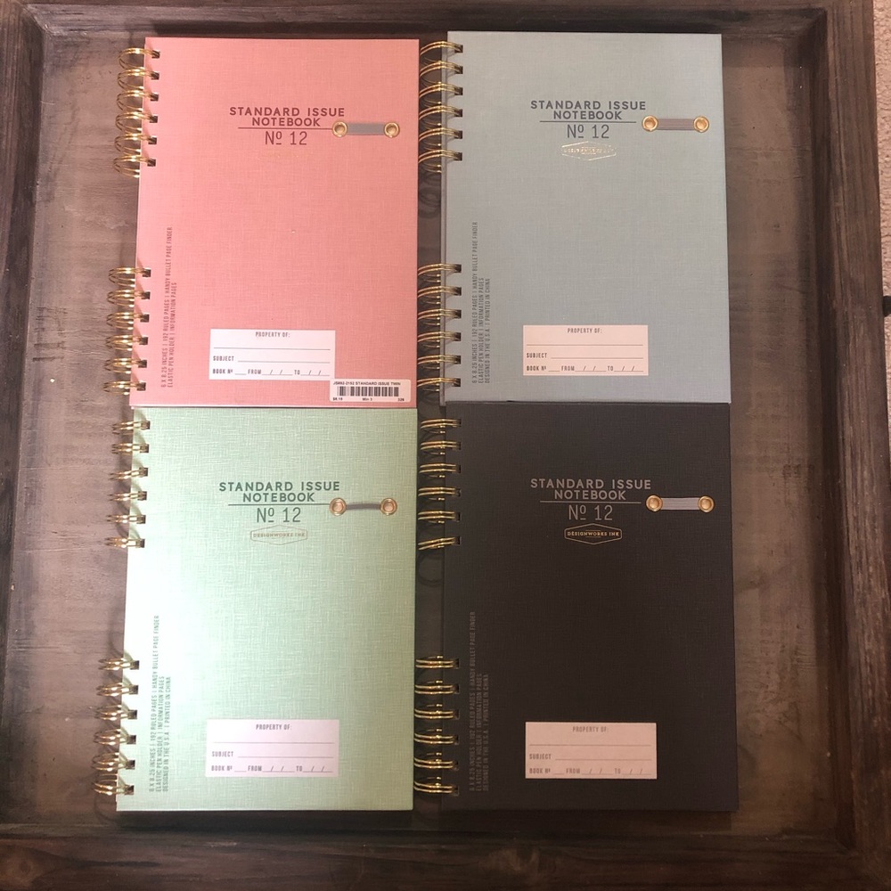 Standard issue notebooks